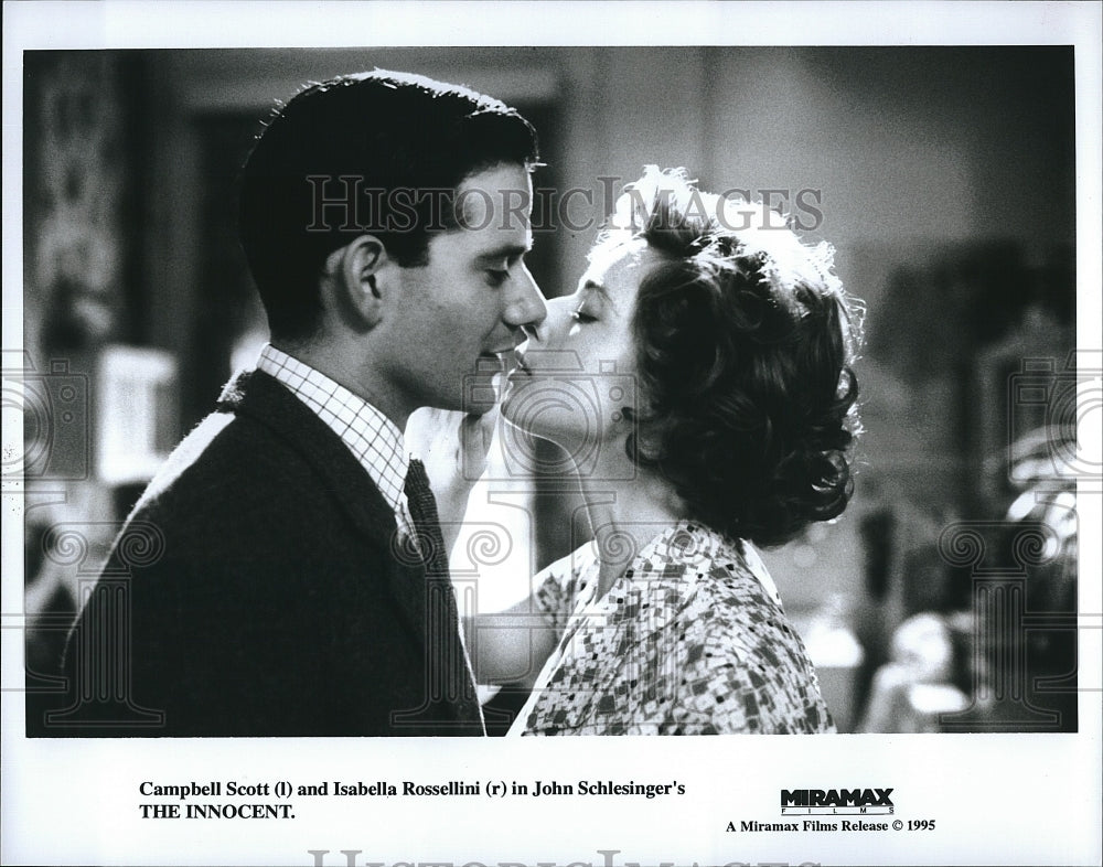 1995 Press Photo Isabella Rossellini Campbell Scott The Innocent- Historic Images