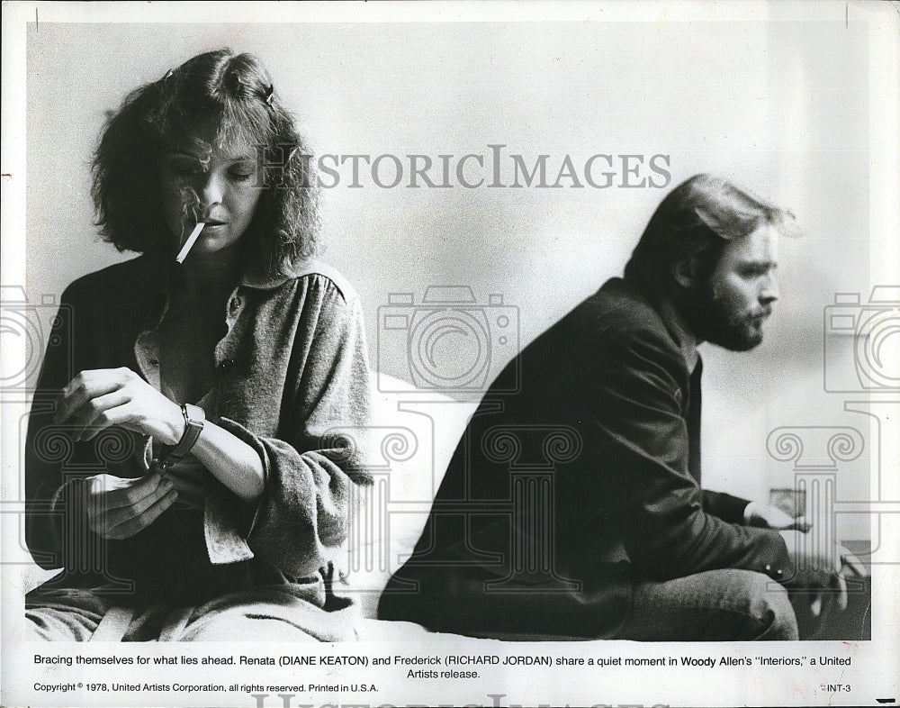 1978 Press Photo Diane Keaton Richard Jordan Interiors- Historic Images