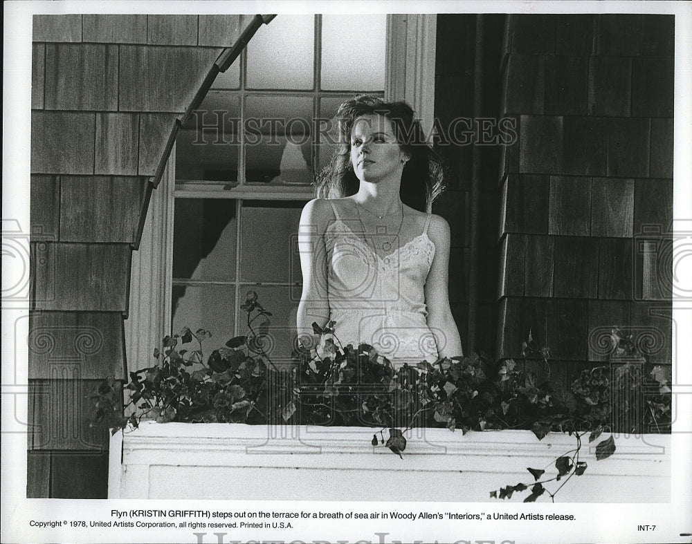 1978 Press Photo Kristin Griffith Movie Interiors- Historic Images