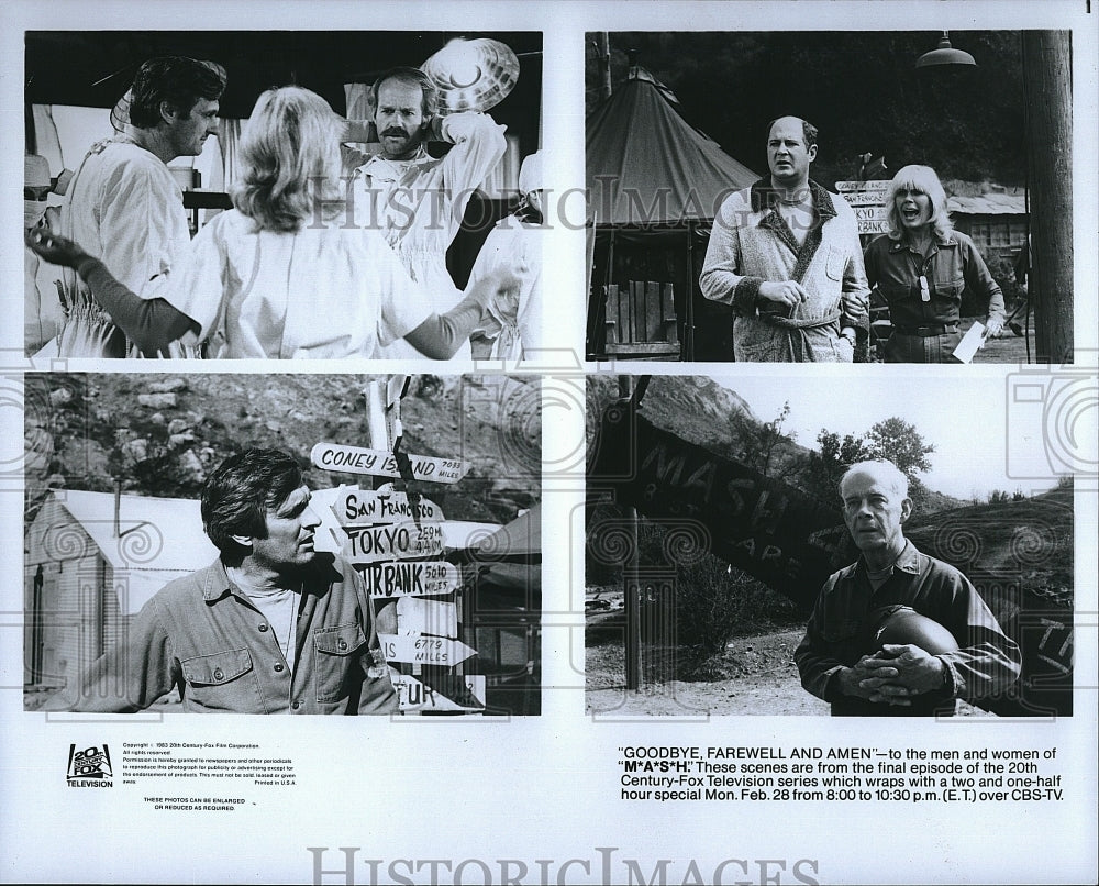 1983 Press Photo Scenes from Final Episode of &quot;M.A.S.H.&quot;- Historic Images