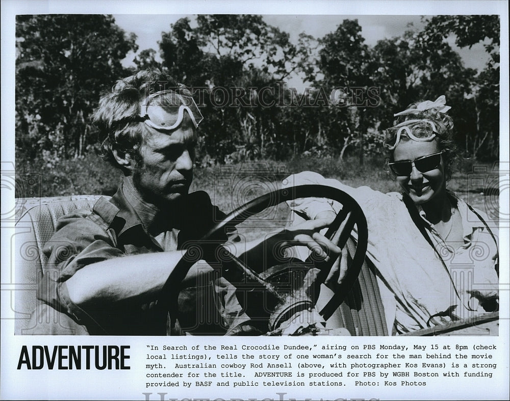 Press Photo Ron Ansell, Kos Evans, "Adventure"- Historic Images