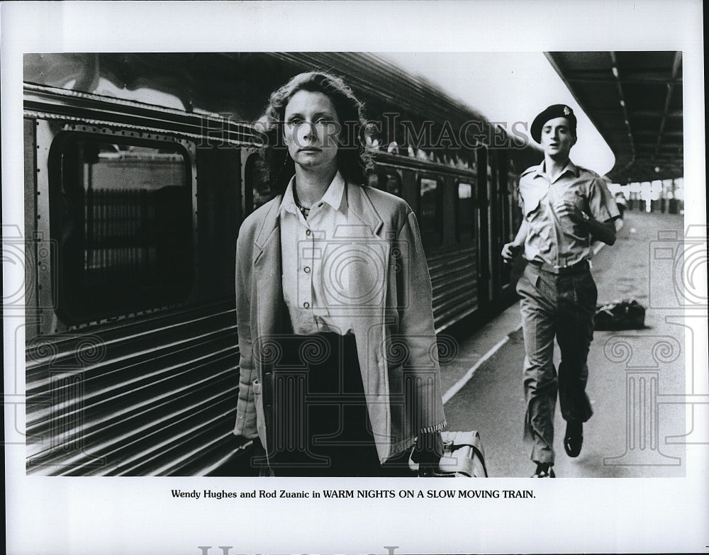 1988 Press Photo &quot;Warm Nights on a Slow Moving Train&quot; Wendy Hughes, Rod Zuanic- Historic Images