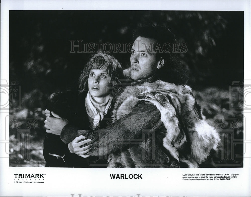 1989 Press Photo &quot;Warlock&quot; Lori Singer &amp; Richard Grant- Historic Images