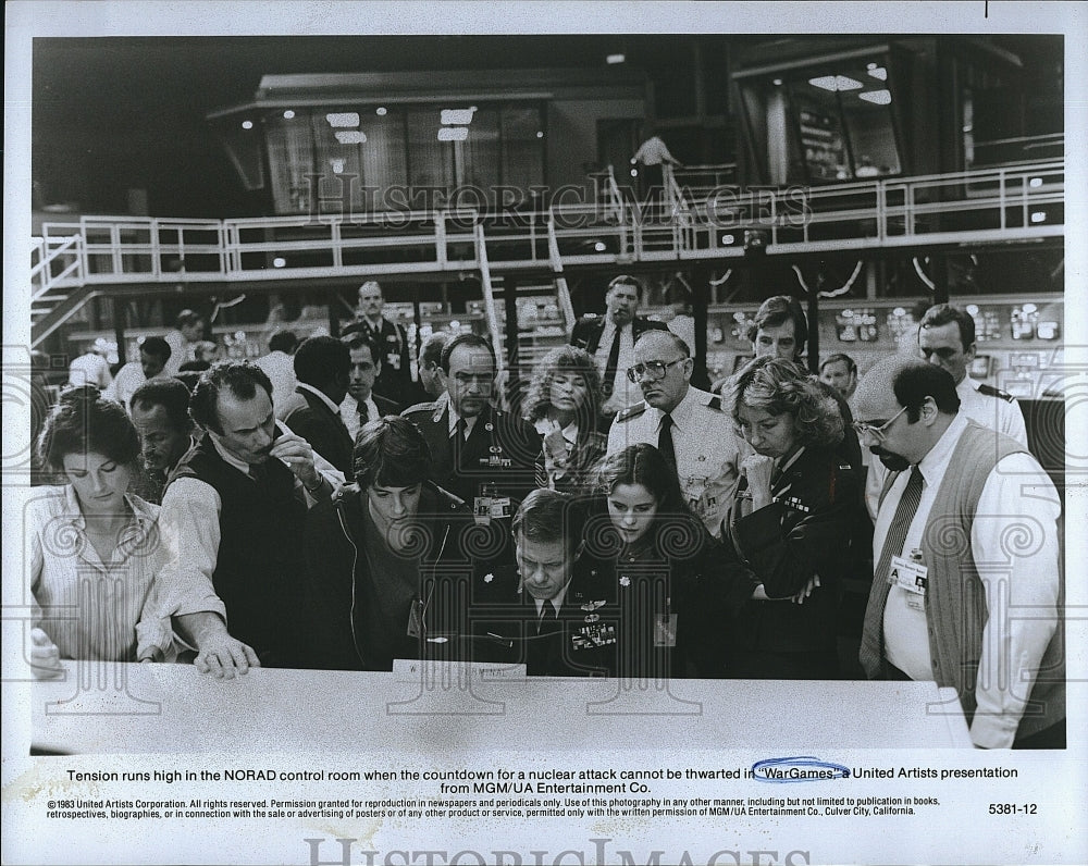 1983 Press Photo  &quot;War Games&quot; Ally Sheedy,Matthew Broderick,Dabney Coleman- Historic Images