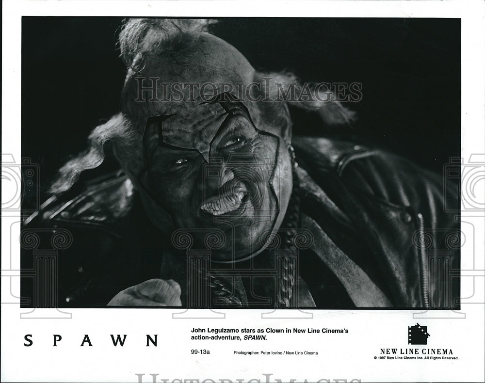 1977 Press Photo Spawn Film Actor John Leguizamo As Clown Character- Historic Images