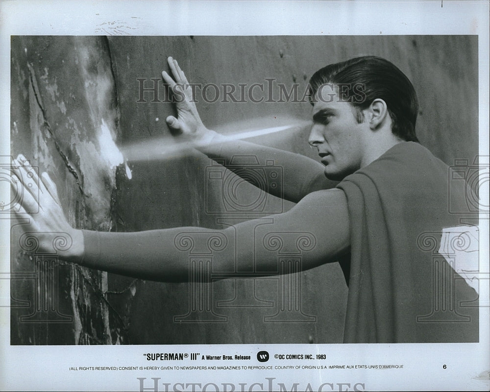 1983 Press Photo "Superman III" Christopher Reeve- Historic Images