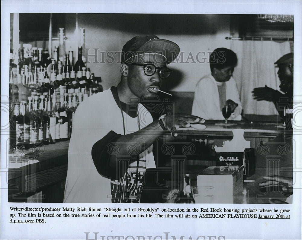 1991 Press Photo Straight Out Of Brooklyn FIlm Director Matty Rich- Historic Images