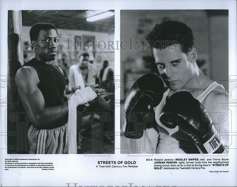 1996 Press Photo Movie Streets of Gold Wesley Snipes Adrain Pasdar- Historic Images