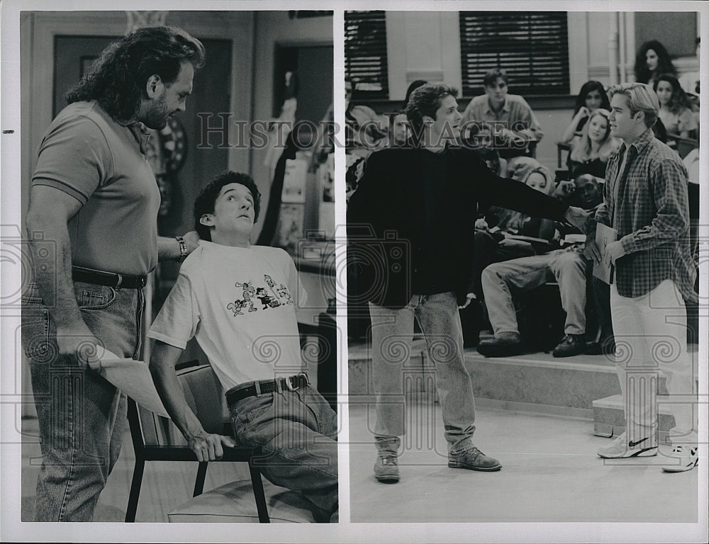 Press Photo Bob Golic Dustin Diamond Patrick Fabian Mark-Paul Gosselaar Actor- Historic Images