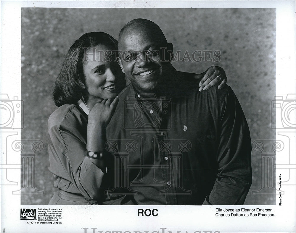 1993 Press Photo  &quot;Roc&quot; Ella Joyce, Charles S. Dutton- Historic Images