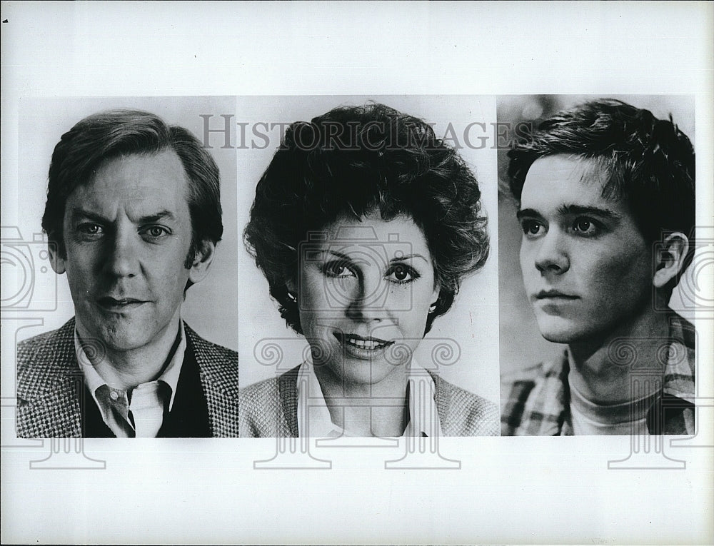 1980 Press Photo Donald Sutherland, Mary Tyler Moore &quot;Ordinary People&quot;- Historic Images