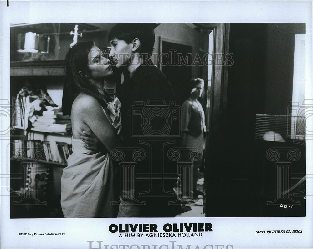 1992 Press Photo Marina Golovine Gregoire Colin Brigitte Rouan Olivier Movie- Historic Images