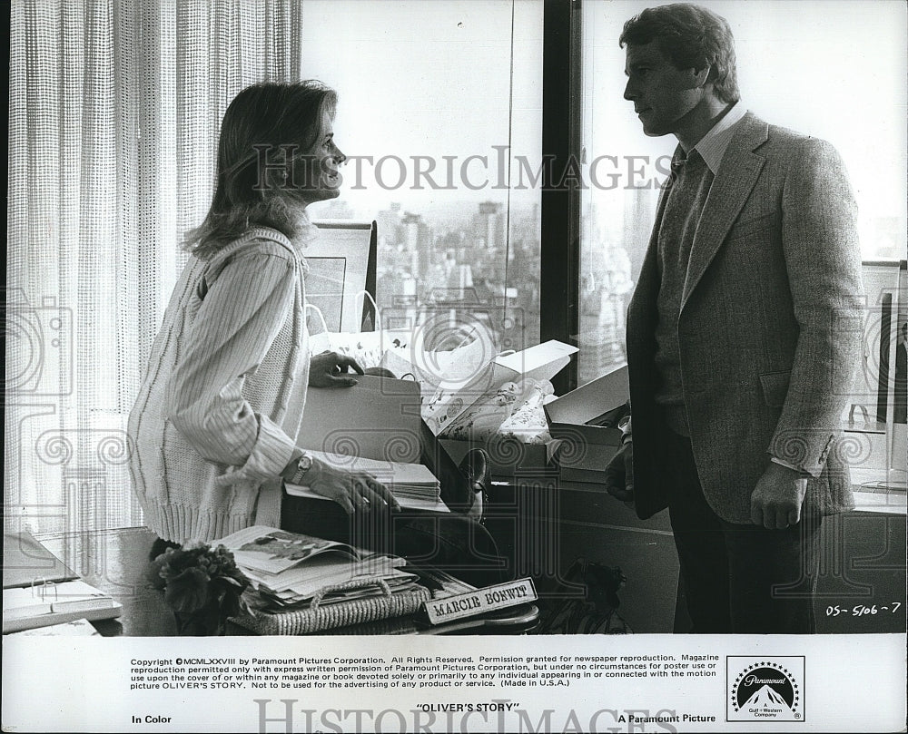1979 Press Photo Ryan O'Neal in "Oliver's Story"- Historic Images