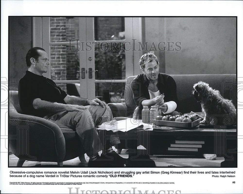 1987 Press Photo Actor Jack Nicholson in "Old Friends"- Historic Images