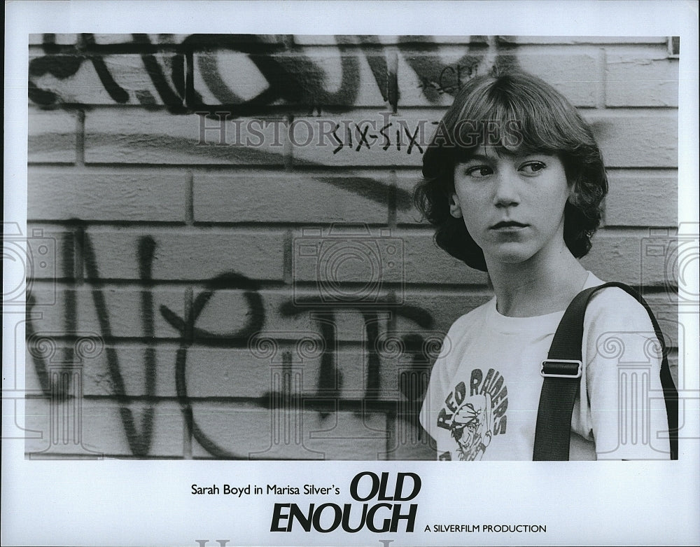 1984 Press Photo Actress Sarah Boyd in "Old Enough"- Historic Images
