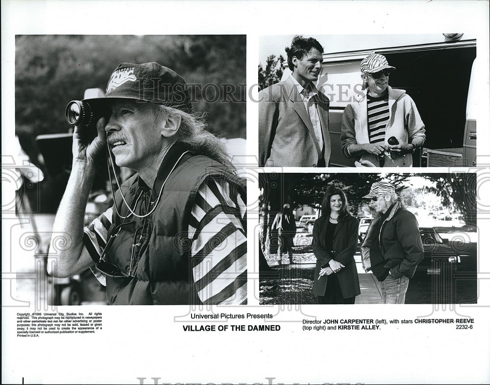 1995 Press Photo Director John Carpenter &amp; in &quot;Village of the Damned&quot;- Historic Images