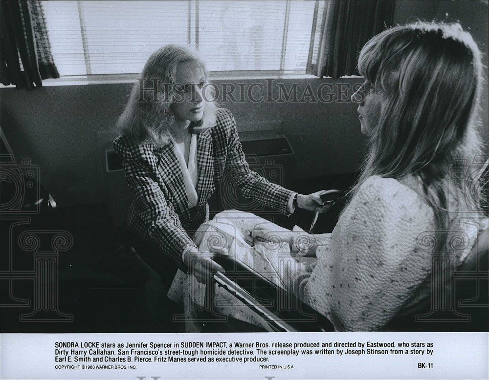 1983 Press Photo &quot;Sudden Impact&quot; starring Sondra Locke- Historic Images