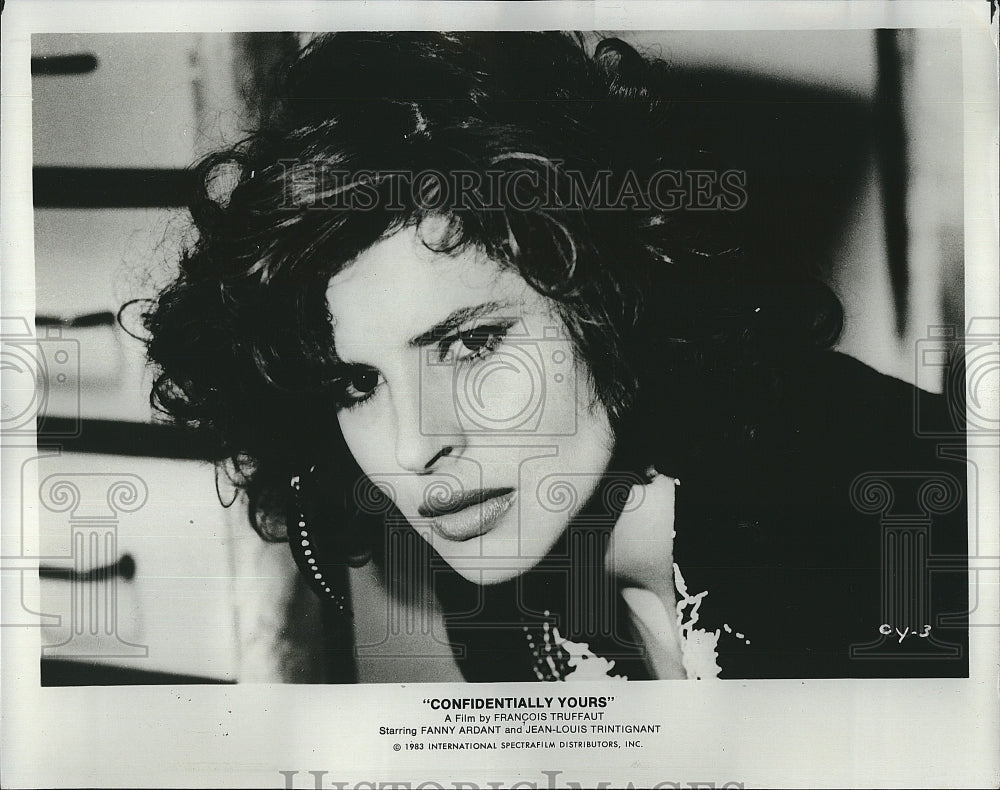 1983 Press Photo Fanny Ardant in &quot;Confidentially Yours&quot;- Historic Images