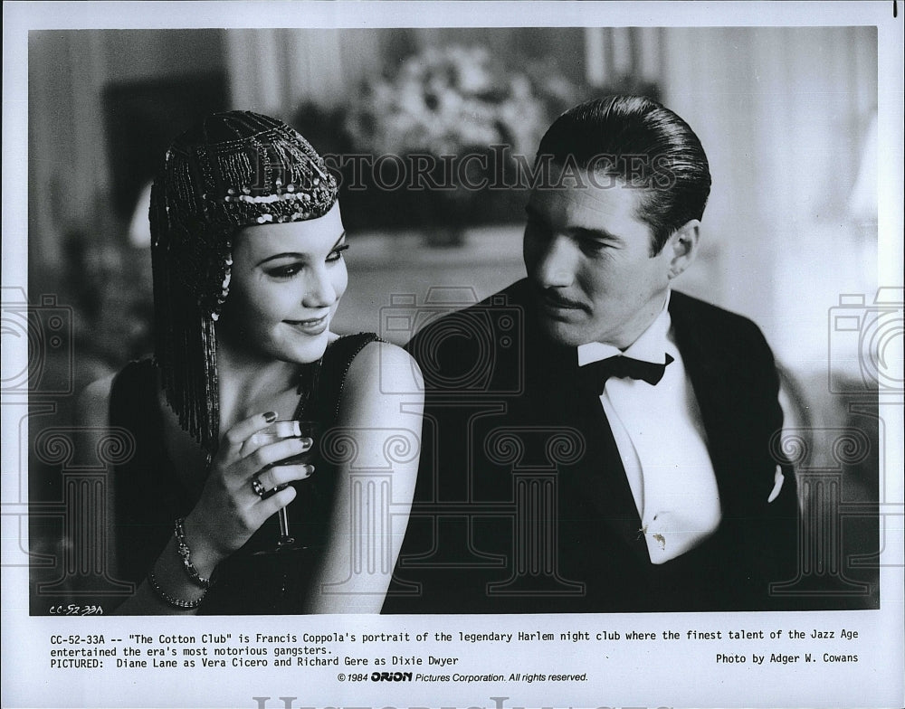 1984 Press Photo Diane Lane, Richard Gere &quot;The Cotton Club&quot;- Historic Images