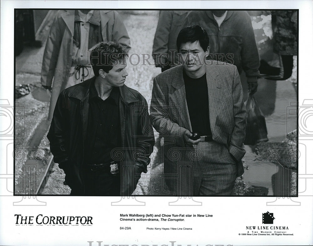 1999 Press Photo &quot;The Corruptor&quot; Mark Wahlberg &amp; Chow Yun-Fat- Historic Images