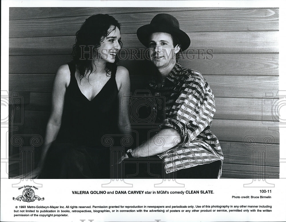 1993 Press Photo &quot;Clean Slate&quot; Valeria Golino &amp; Dana Carvey- Historic Images