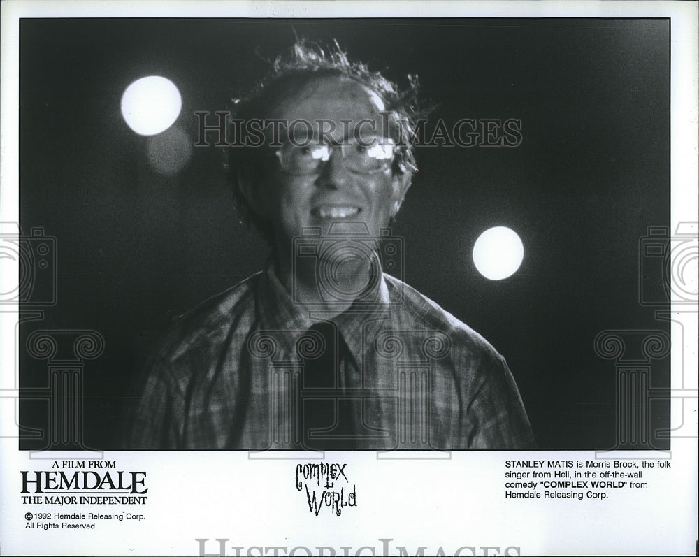 1992 Press Photo Stanley Matis in &quot;Complex World&quot;- Historic Images