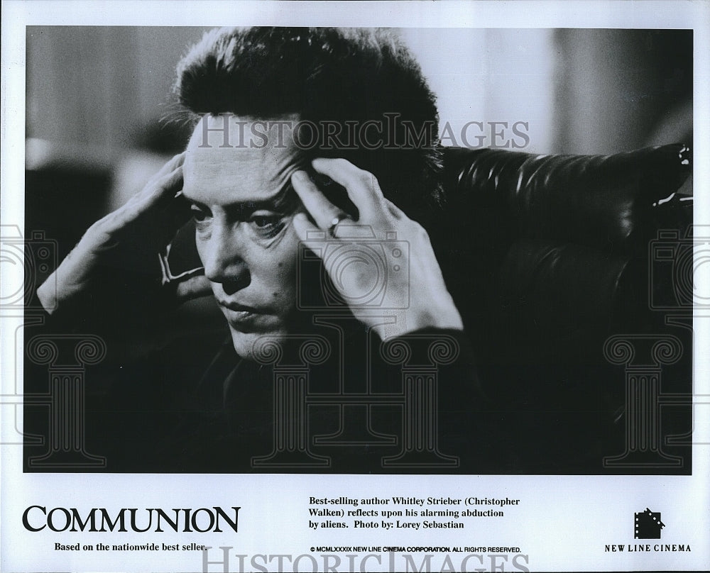 1989 Press Photo Christopher Walken in &quot;Communion&quot;- Historic Images