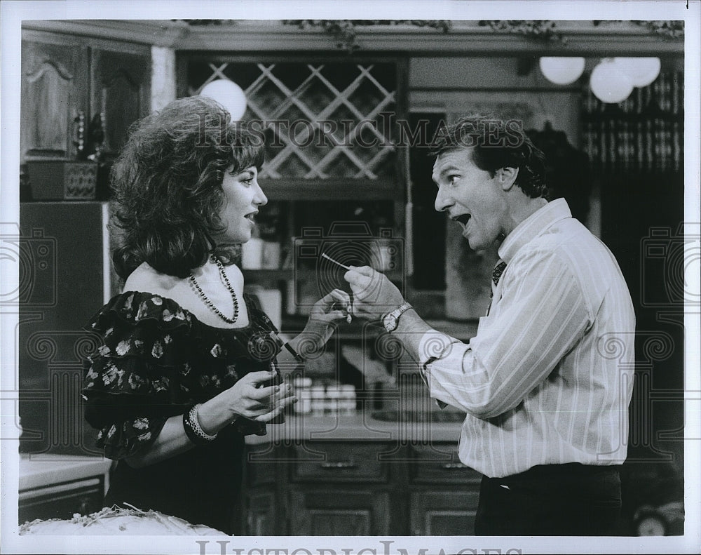 Press Photo Katey Sagal &amp; Ed O&#39;Neill Star in &quot;Married with Children&quot; on FOX- Historic Images