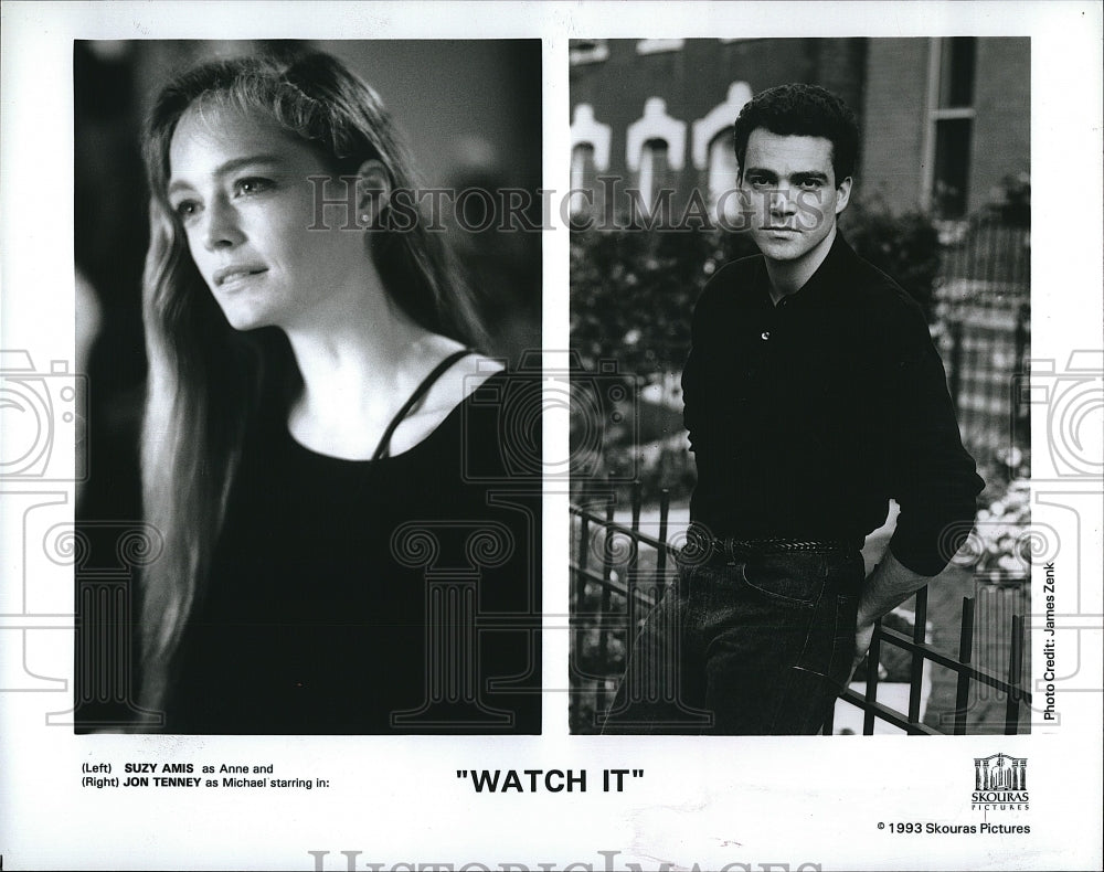 1993 Press Photo Suzy Amis, Jon Tenney "Watch It"- Historic Images