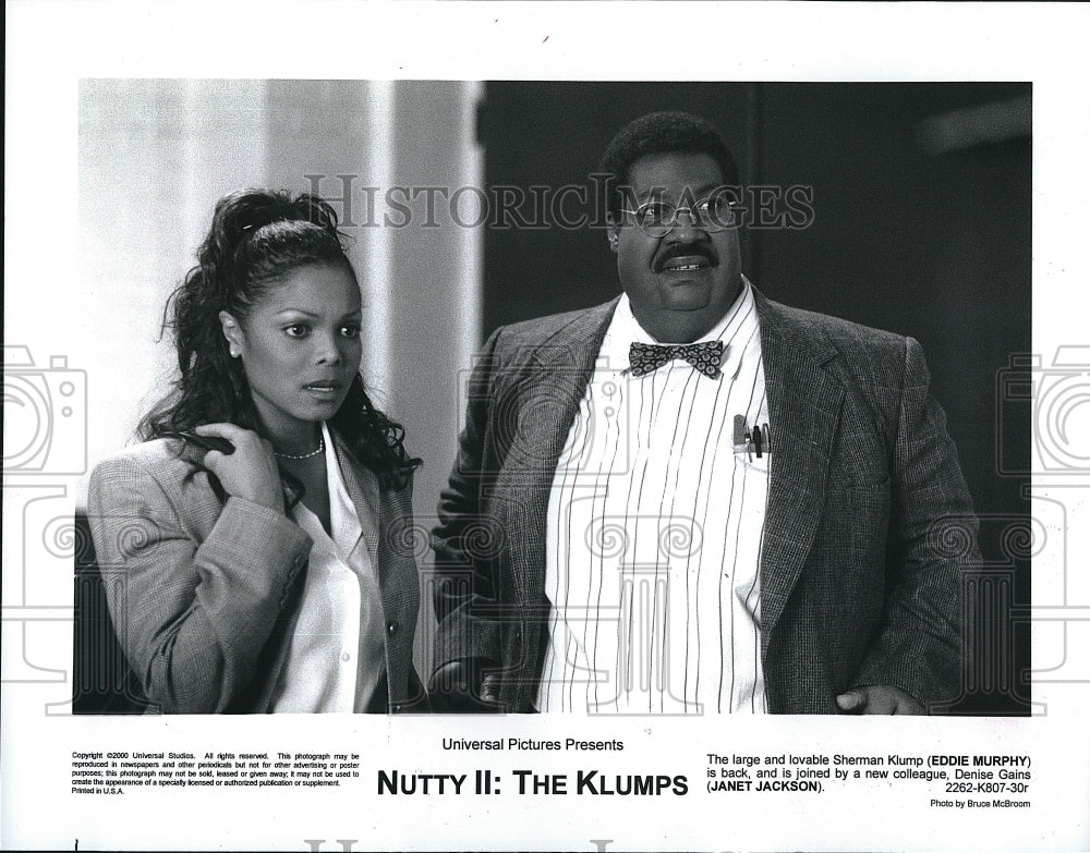 2000 Press Photo Eddie Murphy Actor Janet Jackson Actress Nutty Professor II - Historic Images