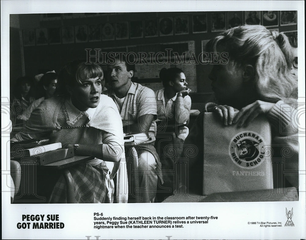 1986 Press Photo Kathleen Turner American Actress Peggy Sue Got Married Film- Historic Images