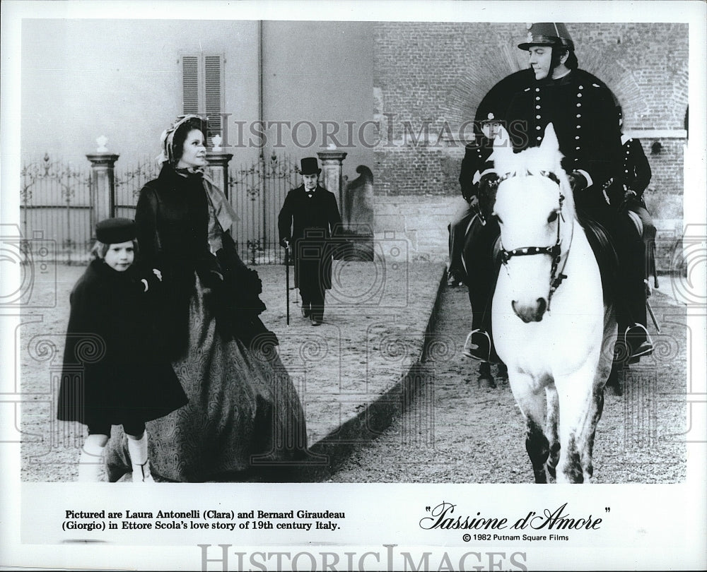 1982 Press Photo "Passione d'Amore" Laura Antonelli, Bernard Giraudeau- Historic Images