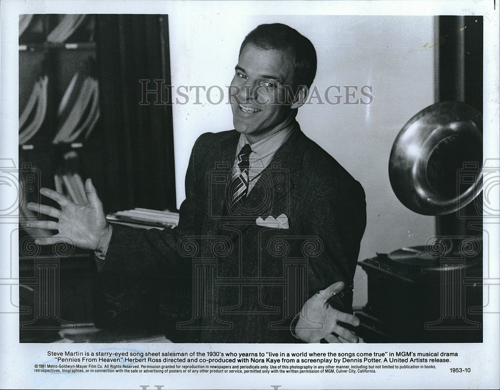 1981 Press Photo &quot;Pennies From Heaven&quot; starring Steve Martin- Historic Images