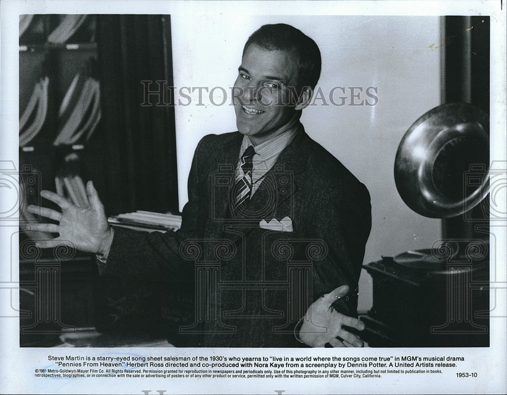 1981 Press Photo "Pennies From Heaven" starring Steve Martin- Historic Images