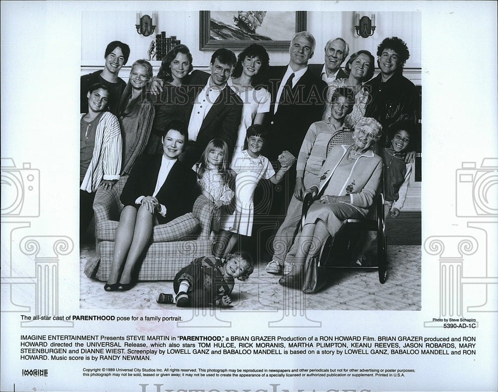 1989 Press Photo The Cast of &quot;Parenthood&quot;- Historic Images