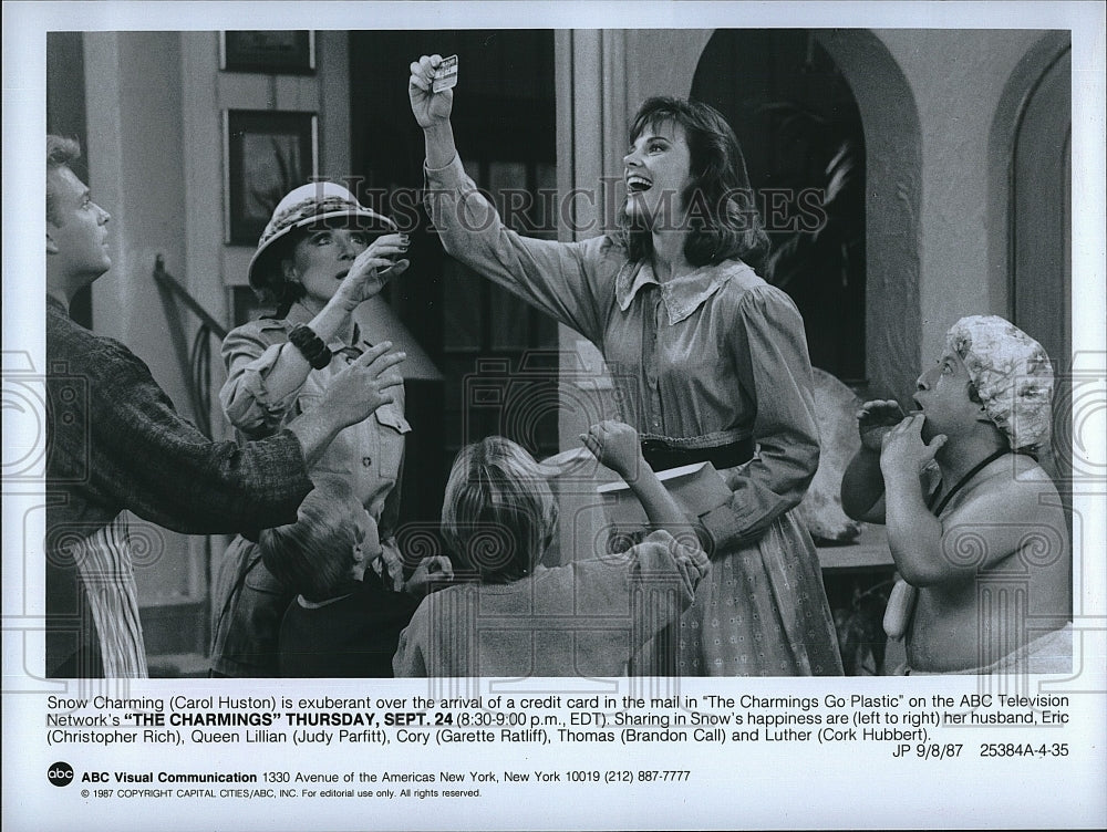 1987 Press Photo Carol Huston Judy Parfitt Chrsitopher Rich Brandon Call Actor- Historic Images