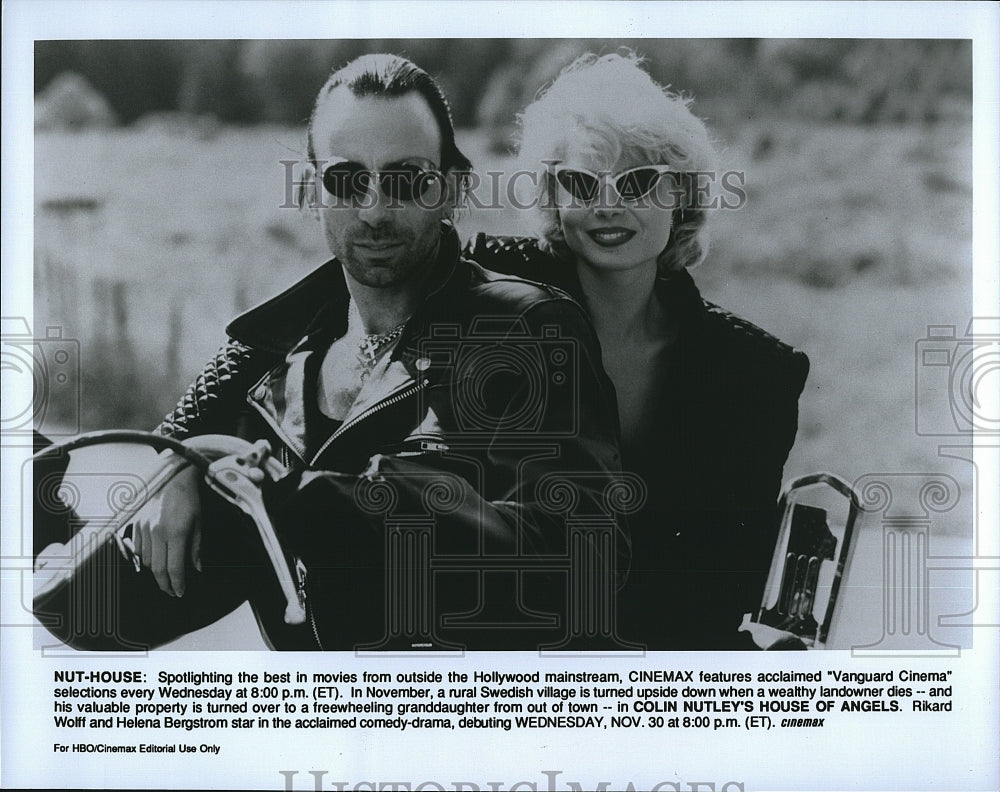 Press Photo Rikard Wolff, Helena Berstrom, &quot;Colin Nutley&#39;s House of Angels&quot;- Historic Images