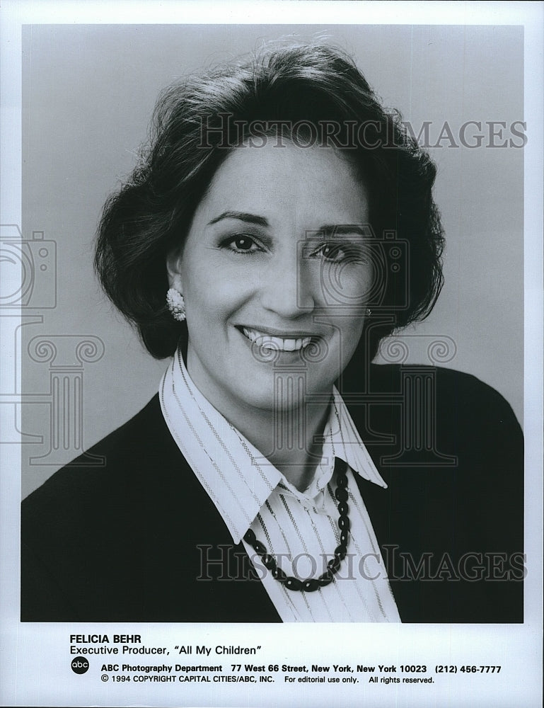 1994 Press Photo Executive Producer of The Show &quot;All My Children&quot; Felicia Behr- Historic Images