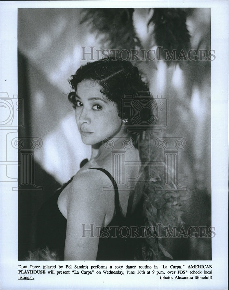 Press Photo Bel Sandre as Dora Perez in &quot;La Carpa&quot;- Historic Images