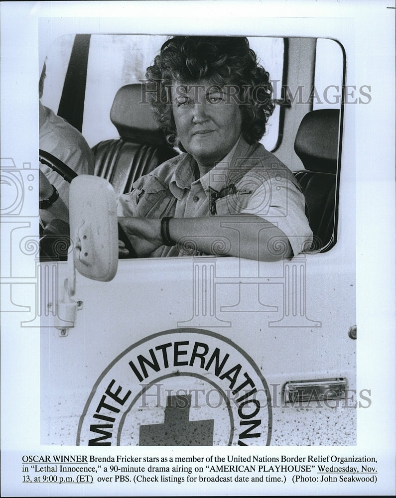 Press Photo Actress Brenda Fricker in &quot;Lethal Innocence&quot;- Historic Images