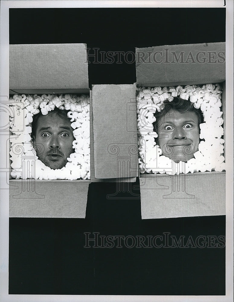 1991 Press Photo Brian Phelps &amp; Mark Thompson &quot;The Adventures of Mark &amp; Brian&quot;- Historic Images