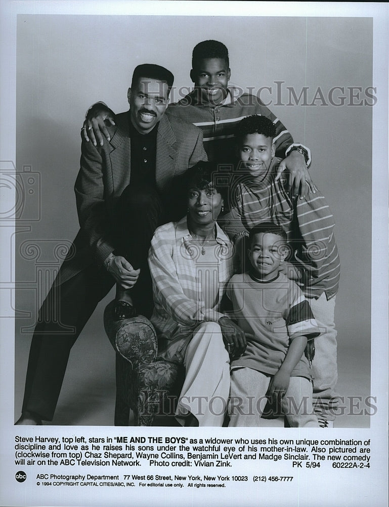 1994 Press Photo Steve Harvey stars in "Me And The Boys" - Historic Images