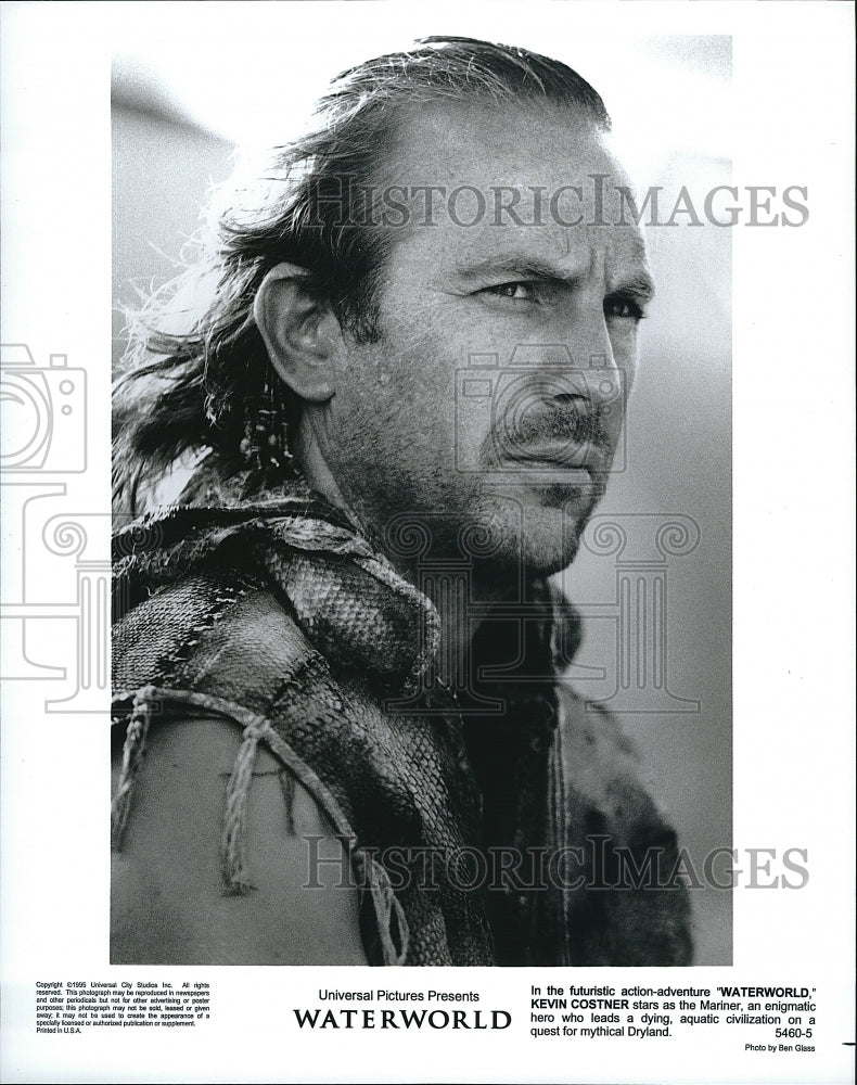 1995 Press Photo Kevin Costner &quot;Waterworld&quot;- Historic Images