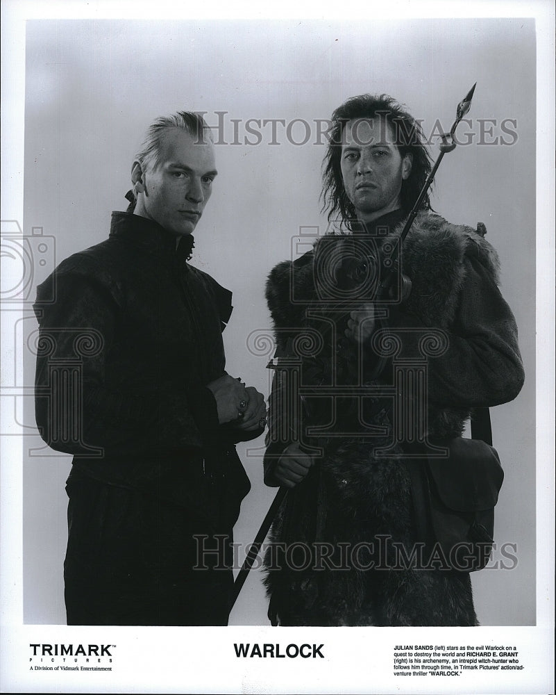 1989 Press Photo Julian Sands, Richard E. Grant &quot;Warlock&quot;- Historic Images