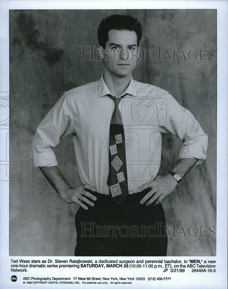 1989 Press Photo Television Series Men Ted Wass- Historic Images