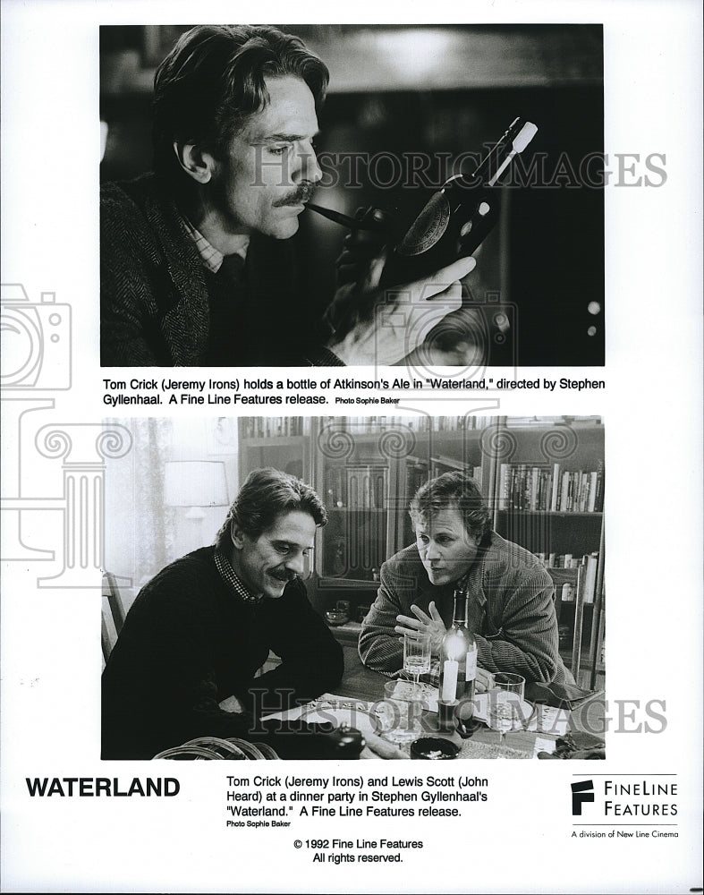 1992 Press Photo Waterland Movie Jeremy Irons John Heard- Historic Images