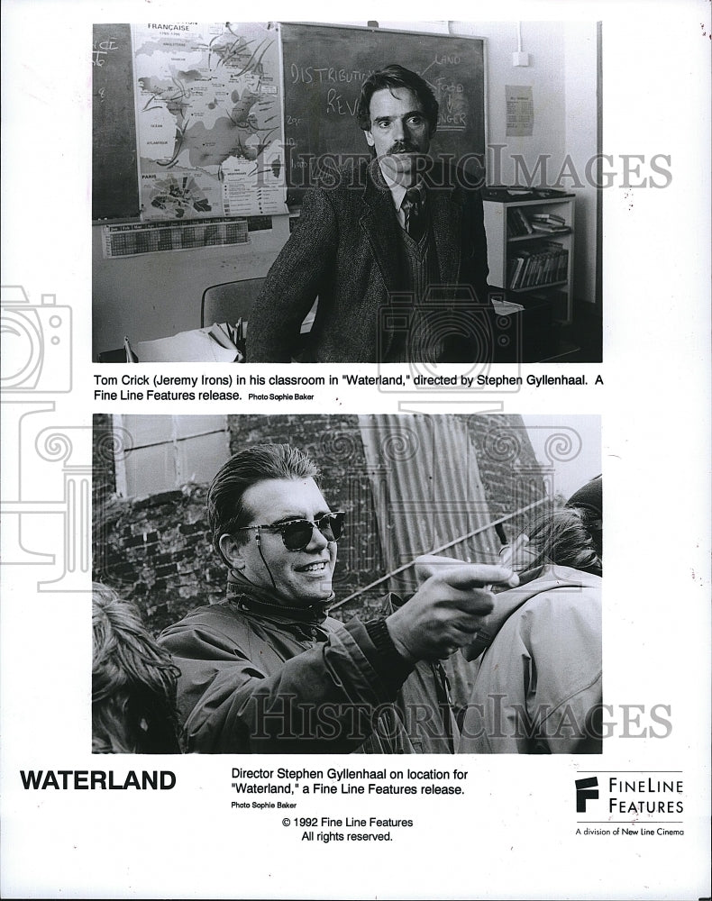 1992  Press Photo Movie Waterland Jeremy Irons Stephen Gyllenhaal- Historic Images