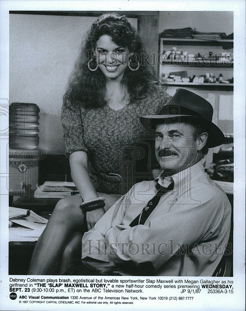 1987 Press Photo Dabney Colenman Megan Gallagher The Slap Maxwell Story- Historic Images