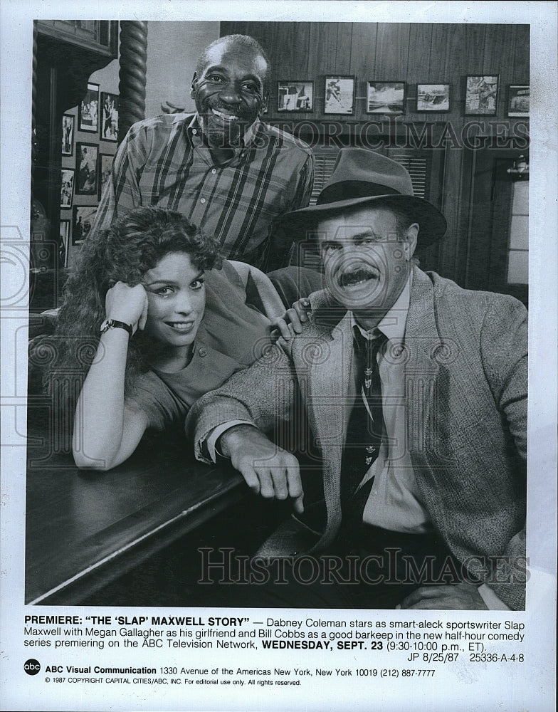 1987 Press Photo The Slap Maxwell Story Dabney Coleman Megan Gallagher- Historic Images