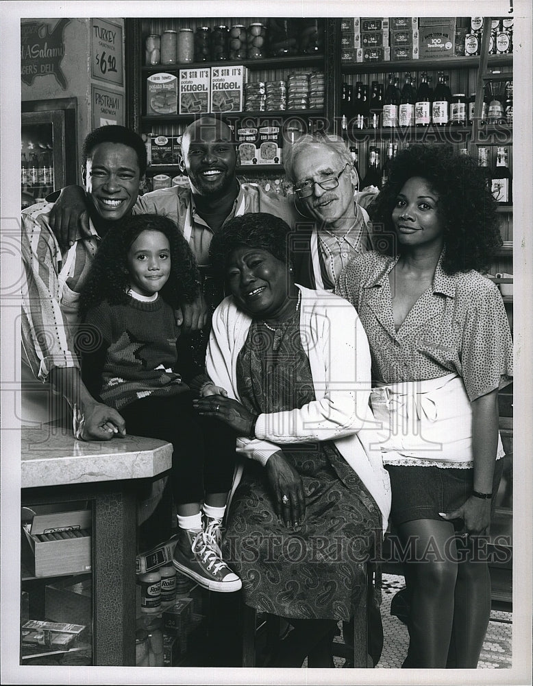 1990 Press Photo Singer &amp; Sons Television Series Harold Gould Esther Rolle- Historic Images